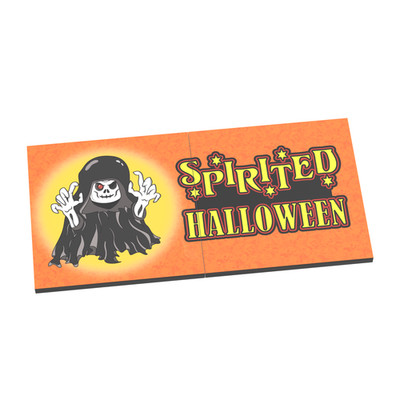 ''''Spirited Halloween'' Billboard - Custom Printed - Brick City 2x 6x6 Tile