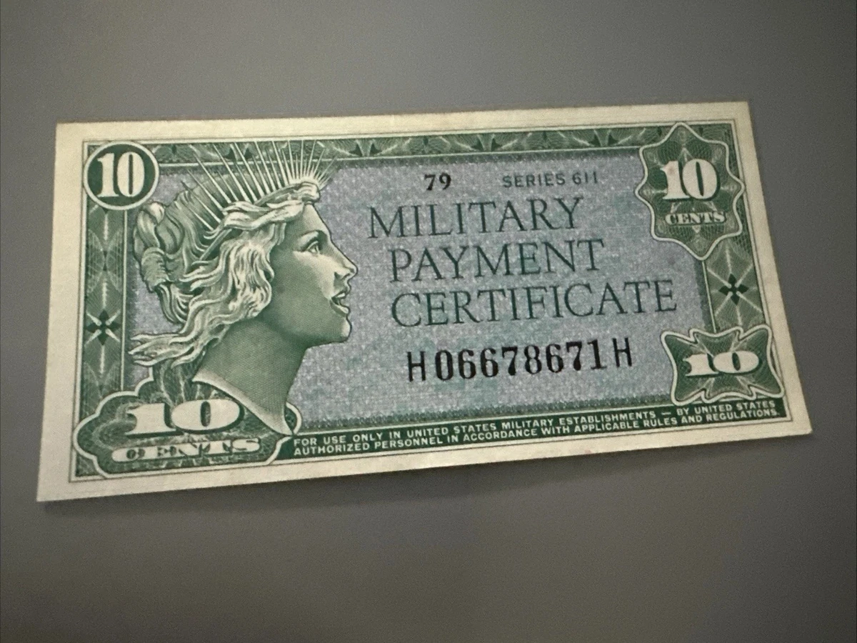Circulated 10c Denomination US Military Payment Certificates for