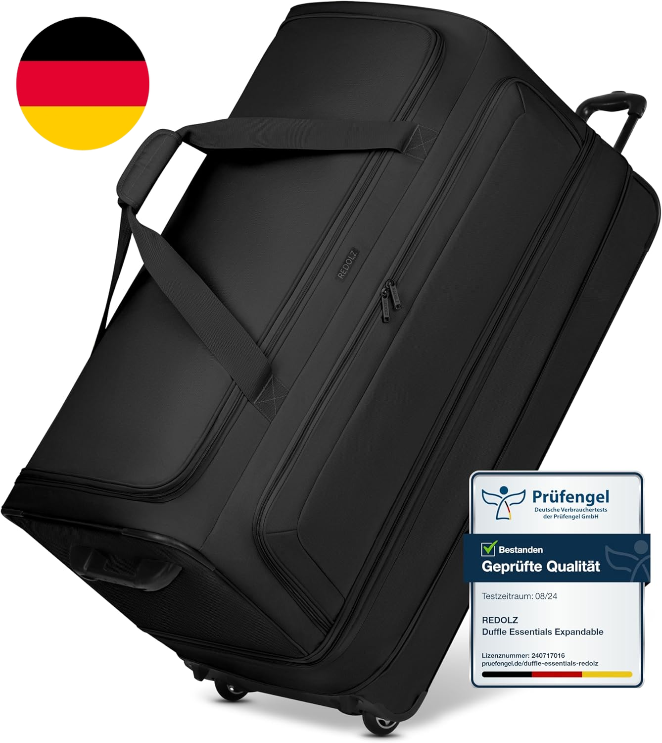 REDOLZ XXL Sehr Große Jumbo Trolley-Reisetasche Mit Rollen 90 Cm