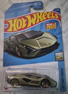 Hot Wheels New For 2022 Lamborghini Sian FKP 37 Green 1:64 Factory Fresh!