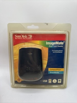 SanDisk ImageMate Dual Card Reader SDDR-75-07 Compact Flash & Smart Media ~ New