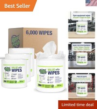 Value Wipes - 1,500 Count x 4 Rolls 6,000 Total Wipes Plant Powered Commercia...
