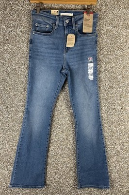 Levi's Blue Medium Wash 725 High Rise Bootcut Jeans Denim Womens 28 x 30 New