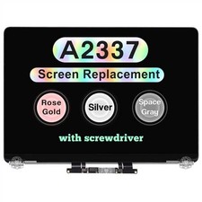 13" for MacBook Air M1 2020 A2337 EMC 3598 LCD Screen Replacement Assembly Gray