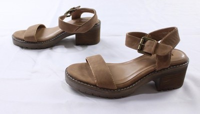 Bullboxer Women's B-52 Avery Chunky Block Heels AC2 Camel Size: US: 9 EU: 39