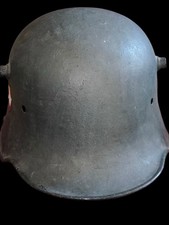 Coque casque allemand stahlhelm original 1916 WW1 no cuir  peinture apocryphe