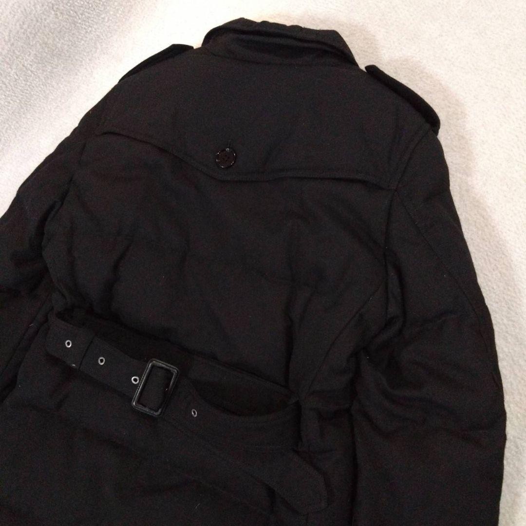 Burberry Black Label men's down trench coat M Black feather white goose down thumbnail 3