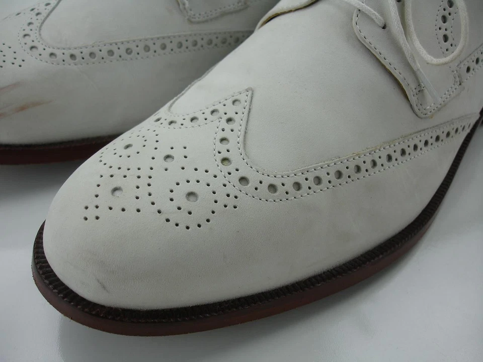 Para hombres Talla 13 M Cole Haan Great Jones Punta de Ala Zapatos Oxford Gamuza Bucks Bucs Brogue Foto 3 de 4