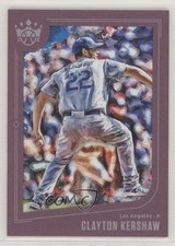 2019 Panini Diamond Kings Short Print Plum Framed Clayton Kershaw #142 og0