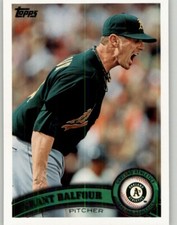 2011 Topps Update Grant Balfour #US135 Oakland Athletics