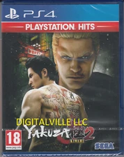 Yakuza Kiwami 2 PS4 Brand New Factory Sealed PlayStation 4 