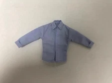 1/12 Blue Shirt Long Sleeve Shirt Top Clothes Fit 6'' Male Figure Body Doll Toy#