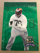 1997 Playoff 1st & 10 Orlando Pace Rookie RC #190 Rams Ohio St. HOF