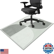 Office Chair Mat for Hardwood Floor Minimalist Art 36"x48" Computer Gaming Ch