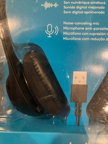 Logitech H390 USB Headset w/ Noise-Canceling Mic NEW - Picture 6 of 7