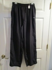Fitness Gear Lounge track pants mens size M Medium USED WORN black 20-O