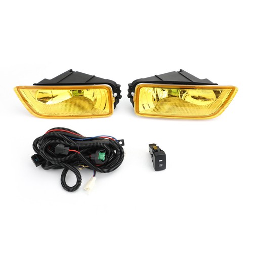 Yellow Lens Fog Lights + Switch Fit For Honda Accord / 2004-08 Acura TL ZE - Picture 11 of 12