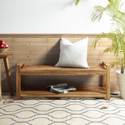 Manor Park Chevron Acacia Wood Outdoor Patio Storage Bench Brown Manor Park Chevron Acacia Wood Outdoor, Manor Park Outdoor Wood Patio Chairs With Cushions