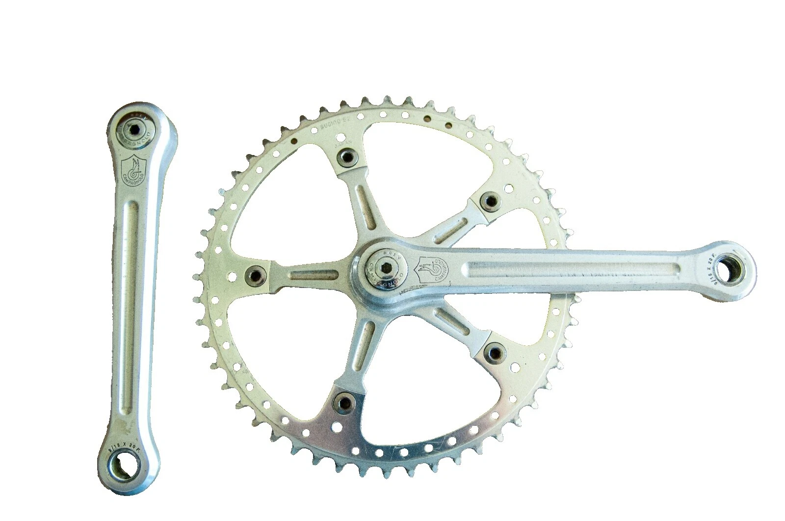 Coroa Única de Alumínio Campagnolo pedivelas de Bicicleta