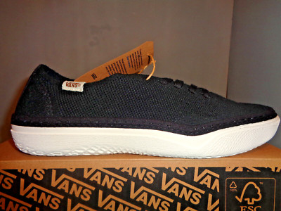 Men's Vans Circle Vee Black & Marshmallow Shoes NIB! New! Sizes! VN0A48WL1KP