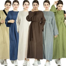 Women Muslim Abaya Ramadan Long Maxi Dress Kaftan Dubai Kaftan Islam Robe Caftan