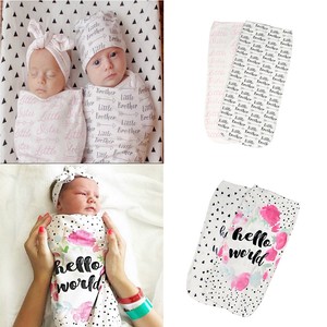 baby boy swaddle and hat