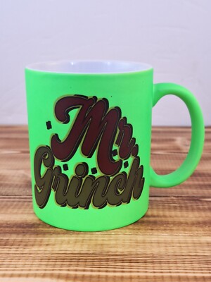 Mr. Grinch 15-ounce Coffee Mug. Gift Christmas Novalty Green