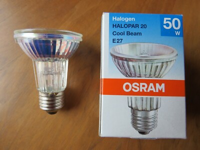 OSRAM 64836 FL HALOGEN HALOPAR 20 COOL BEAM 50W FLOOD 30º E27 MADE IN GERMANY