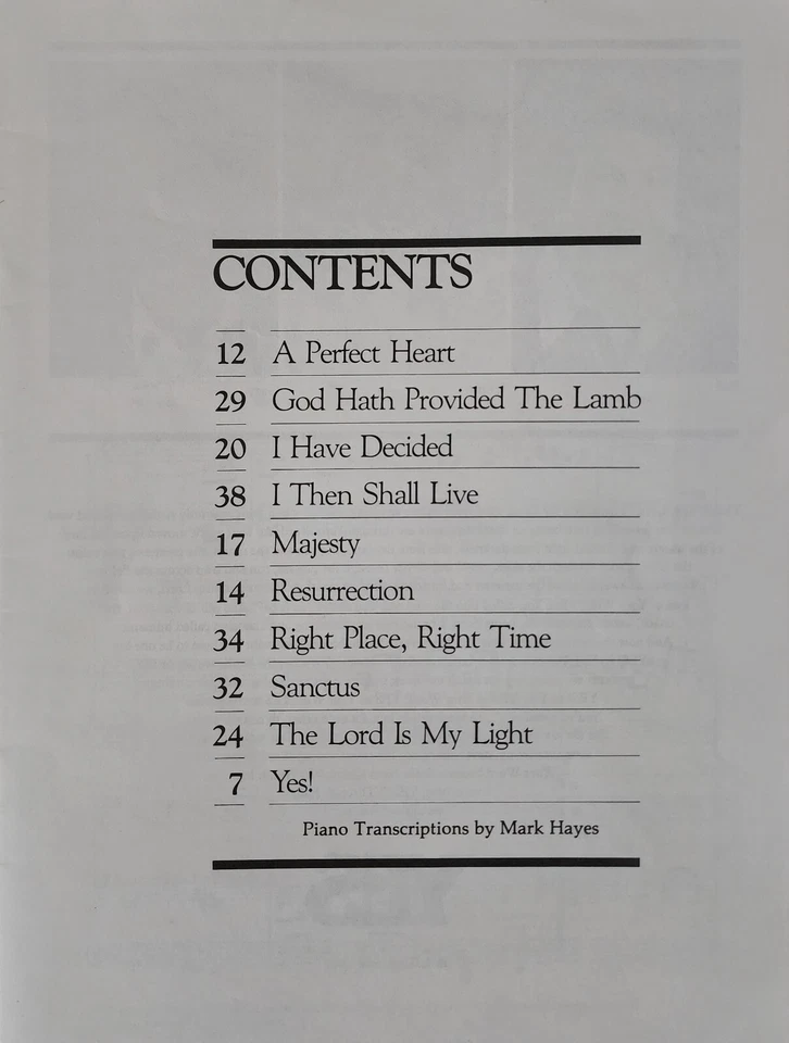 Bill Gaither Trio Bless The Lord Who Reigns In Beauty Sheet Song Music Book s1 - Image 2 of 4