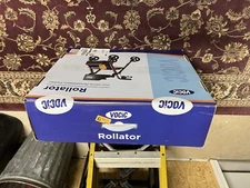 VOCIC Walker, Padded Seat,Backrest,All Terrain,8" Wheels, Height Adjustable,silv