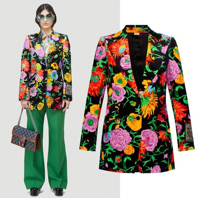 GUCCI ZAGIV KEN SCOTT テーラードジャケット フローラル L