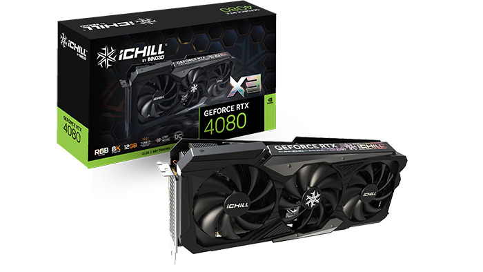 INNO3D iCHILL GeForce RTX 4080 GDDR6X 16GB X3 Graphics Card INNO3D iCHILL GeForce RTX 4080 GDDR6X 16GB X3 Graphics Card