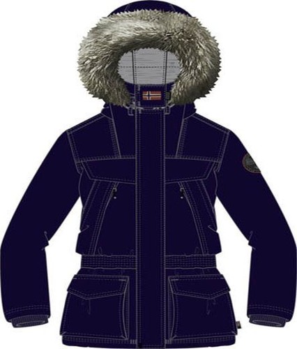 Walker & Hawkes Ladies Derby Tweed Hunting Jacket – Navy Stripe, Wool Blend, Hip Length, Zip Front
