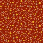 Country Rodeo Golden Horseshoes Red Cotton Quilting Fabric 1/2 YARD