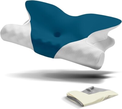 RENPHO Nackenkissen zur Unterstützung der Halswirbelsäule, Ergonomisches Memory