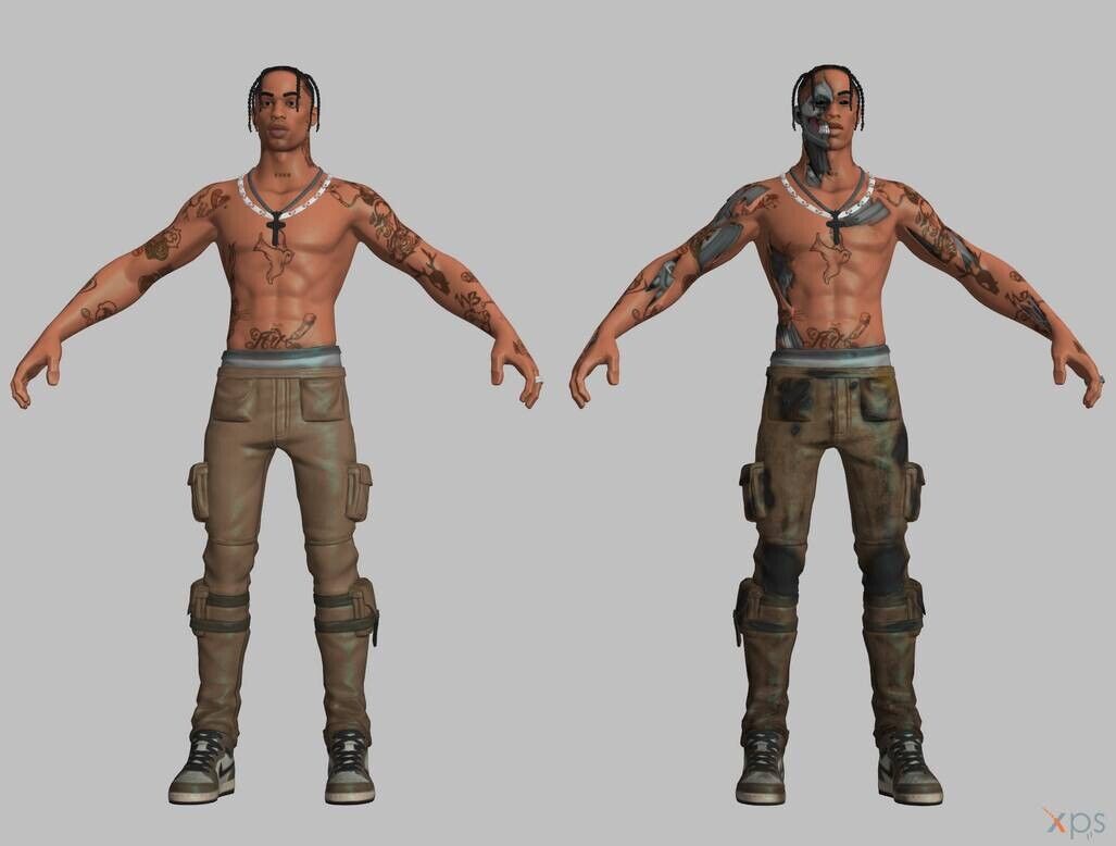 Travis Scott Fortnite Cactus Jack 🌵 Action Figure Duo Set Travis Scott Fortnite Cactus Jack 🌵 Action Figure Duo Set