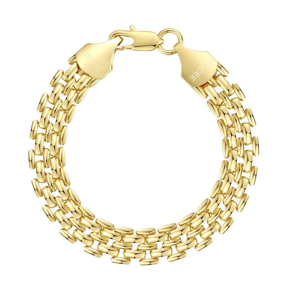 Armband Gold Vergoldet 999er Gold 24 Karat 20cm 8mm Wasserfest