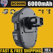 For Dewalt DC9096-2 18 Volt 18V 6.0Ah Battery NiMH DC759 DC970 Drill replacement