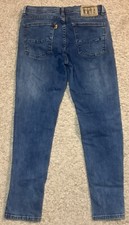 Fiorucci Men's Safety Jeans Blue Denim Stretch 30 x 29 Designed In Italy