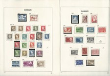 Denmark Stamp Collection On 19 Davo Pages 1960-1977 Jfz