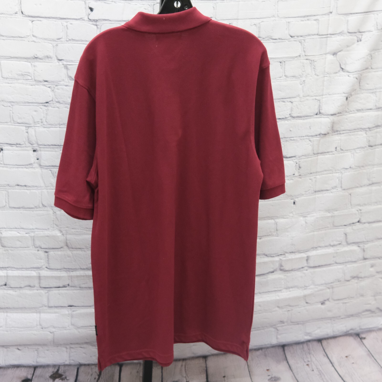 LA Gate Collection Polo Men's XL Solid Burgundy Color NWT Polo shirt