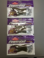 3 packs of 10 Berkley Maxscent Powerbait 4.5" Drop Shot Hit Worm Watermelon Red