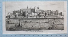1739 LONDON MAITLAND PRINT ~ THE TOWER OF LONDON 