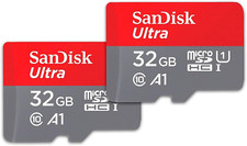 32GB Pack of 2 Ultra Microsdhc UHS-I Memory Card 2X32Gb with Adapter - SDSQU