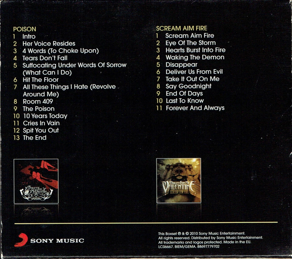 (2CDs) Bullet For My Valentine – The Poison / Scream Aim Fire - Two Original CDs - Bild 2 von 2