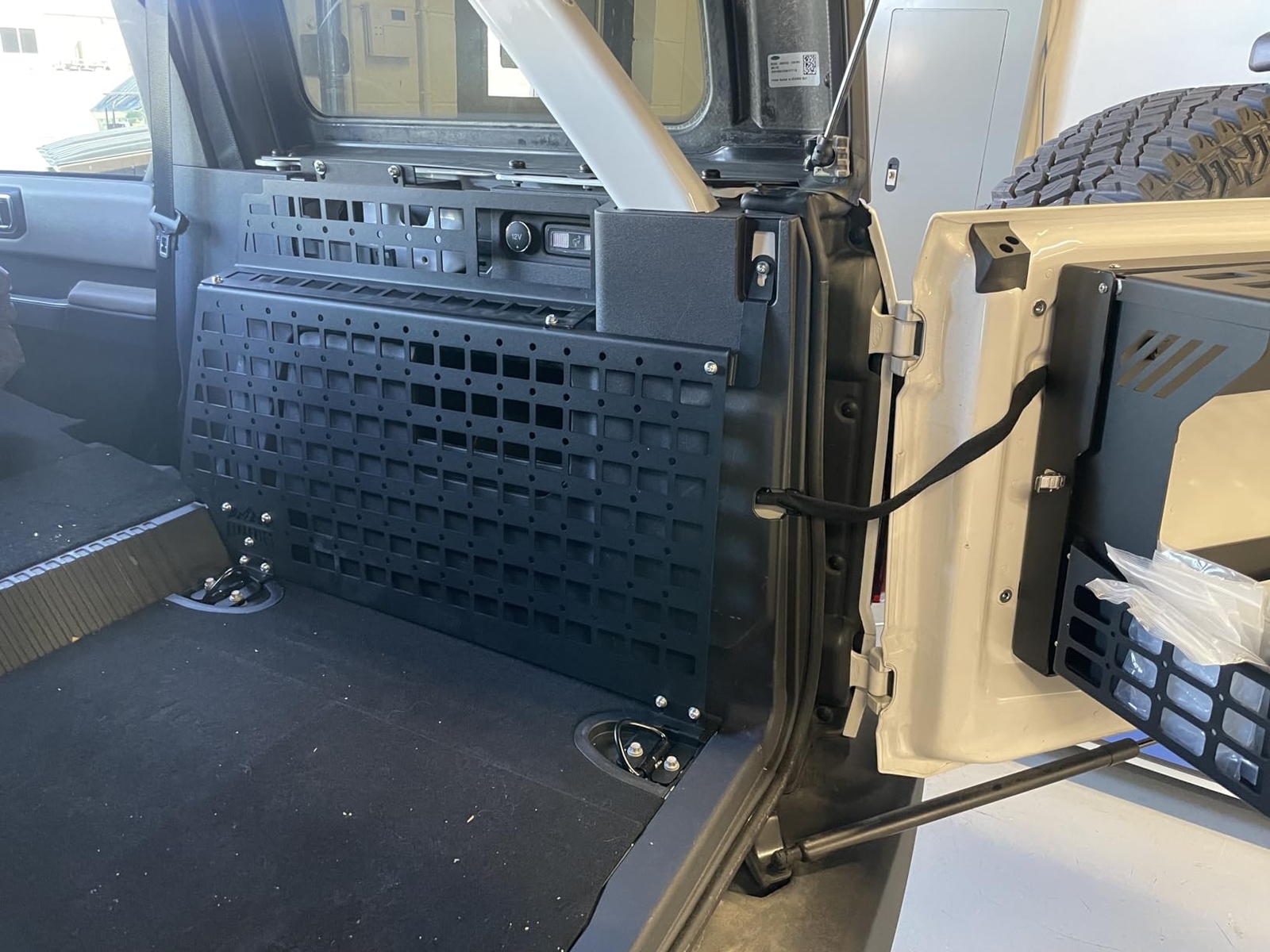 Rear Window Interior Shelf Modular Molle Storage  for Ford Bronco 4dr 2021-2025