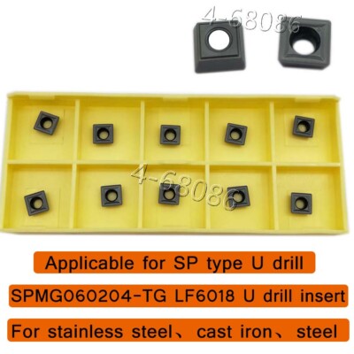 SPMG060204 TG LF6018 carbide insert Indexable u drill insert for SP type U Drill