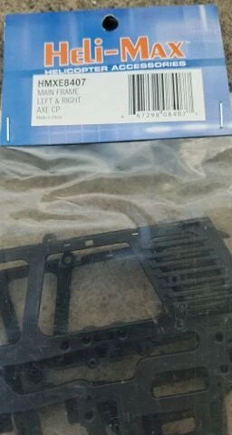 HELIMAX AXE CP PARTS: HMXE7508 DECAL (PACKAGE DAMAGE) & HMXE8407 MAIN FRAME - Image 4 of 4