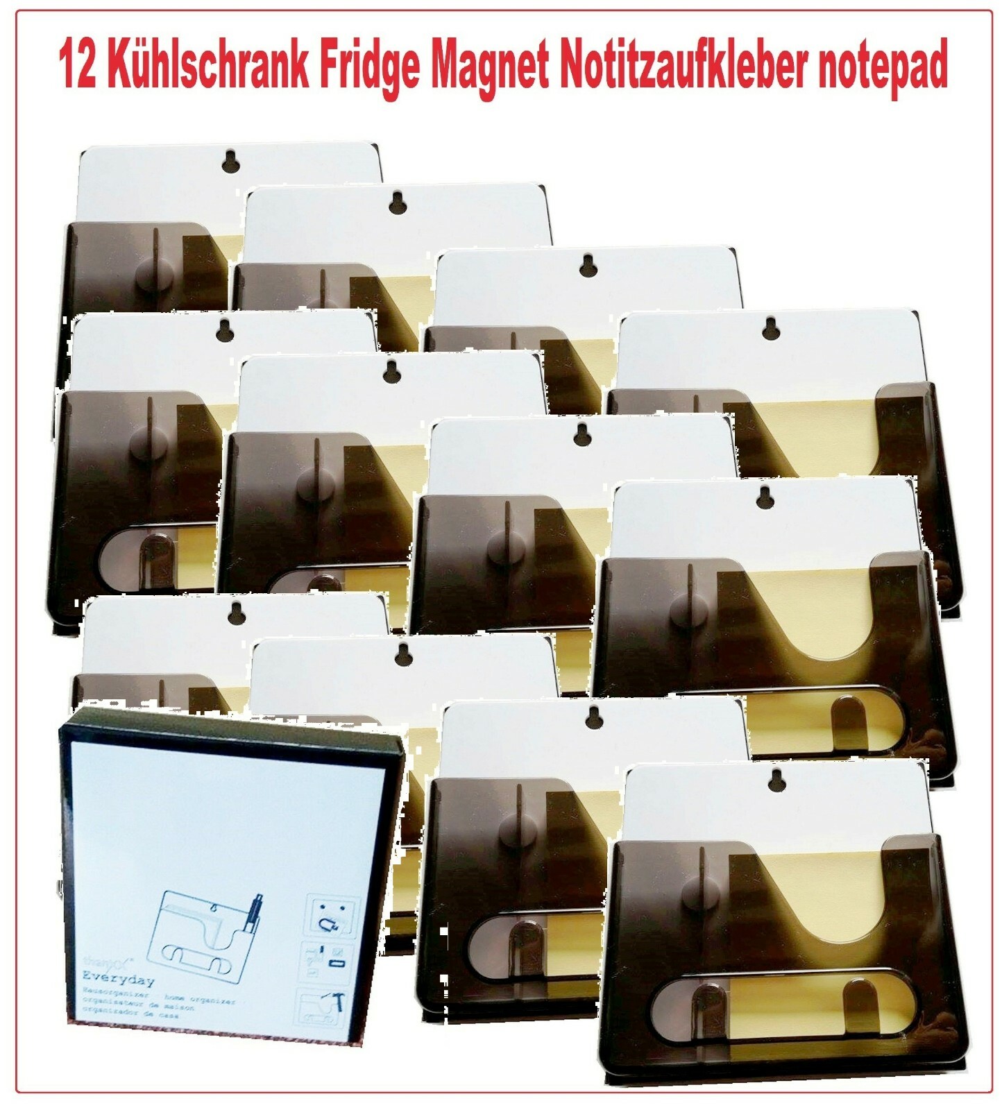 12 Kühlschrank Fridge Magnet Notitzaufkleber notepad Sonderposten Restposten