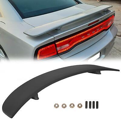 Rear Trunk Spoiler Wing US For 11-20 Dodge Charger RT SXT Carbon Fiber Style ABS